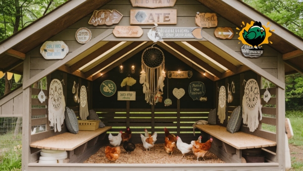 Decorating Inside Chicken Coop