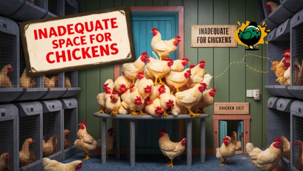 Inadequate Space for Chickens