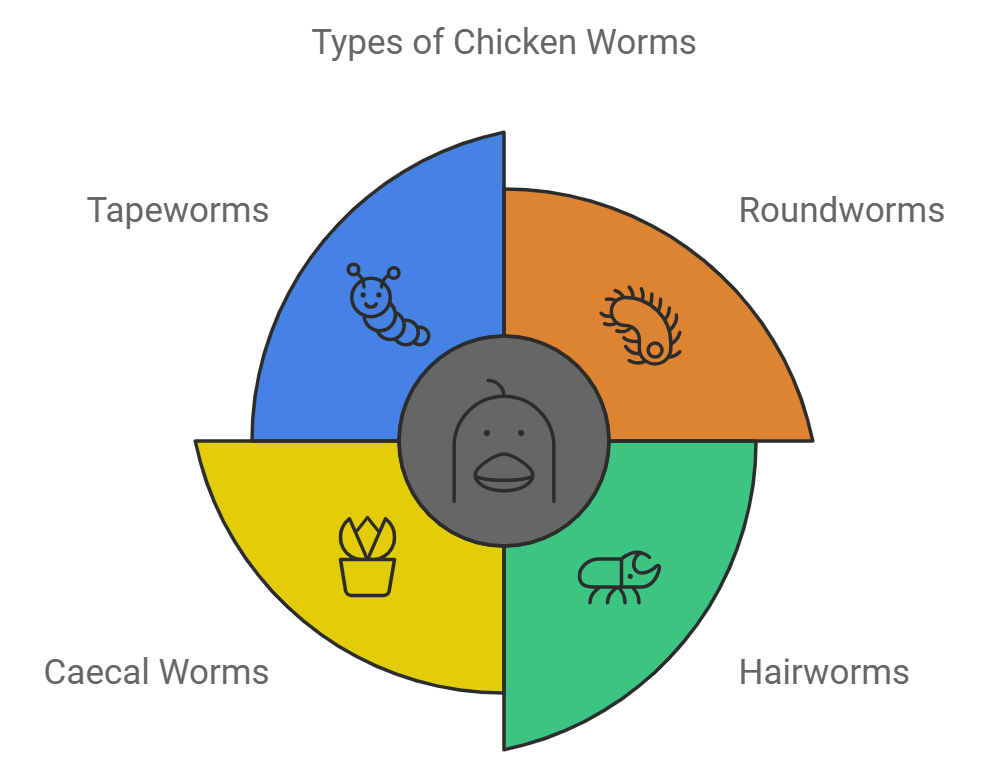 Types of Chicken Worms