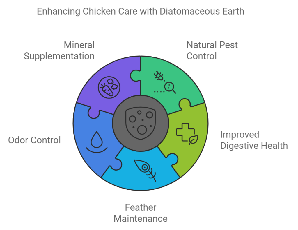 Enhancing Chicken Care with Diatomaceous Earth