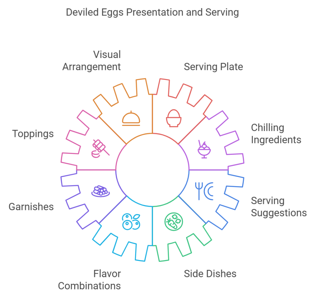 Deviled Eggs Presentation and Serving
