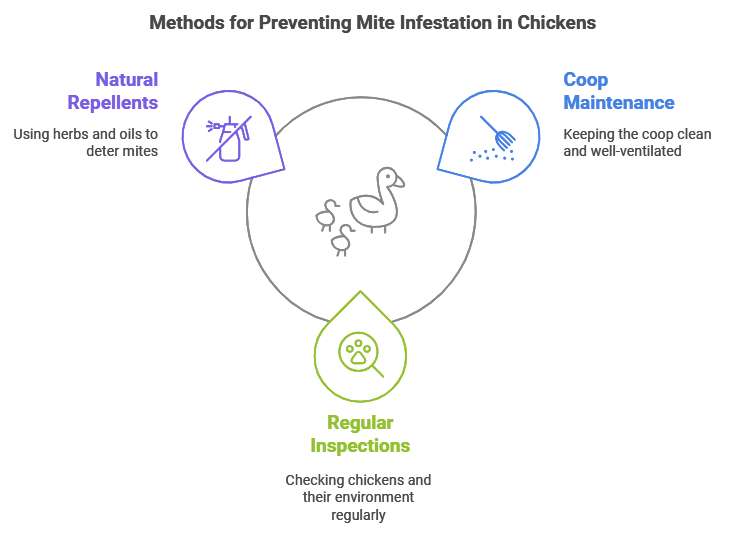 Methods for Preventing Mite Infestation in Chickens